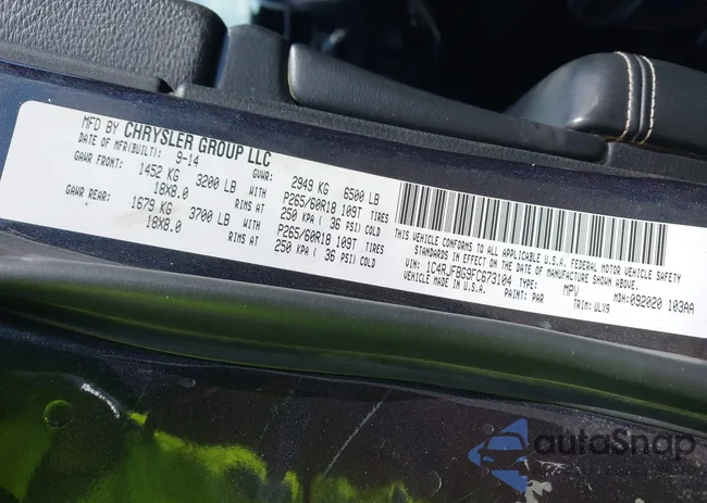 1C4RJFBG9FC673104: 43203549