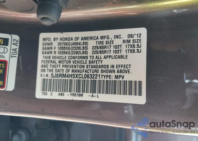 5J6RM4H5XCL063221: 43203618