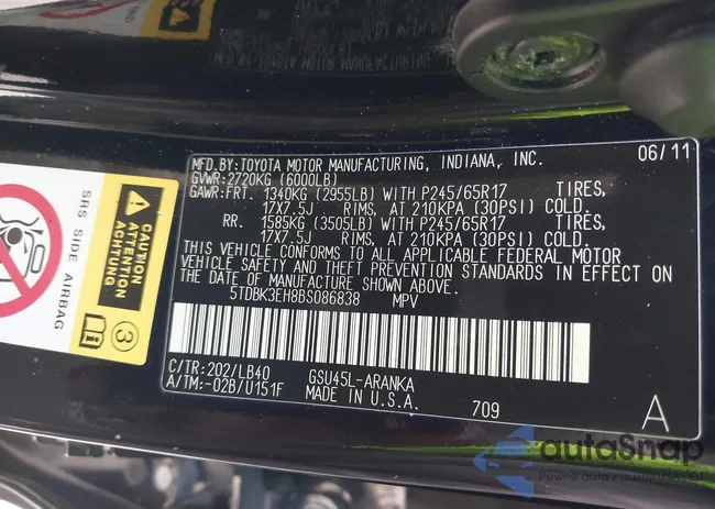 5TDBK3EH8BS086838: 43203734