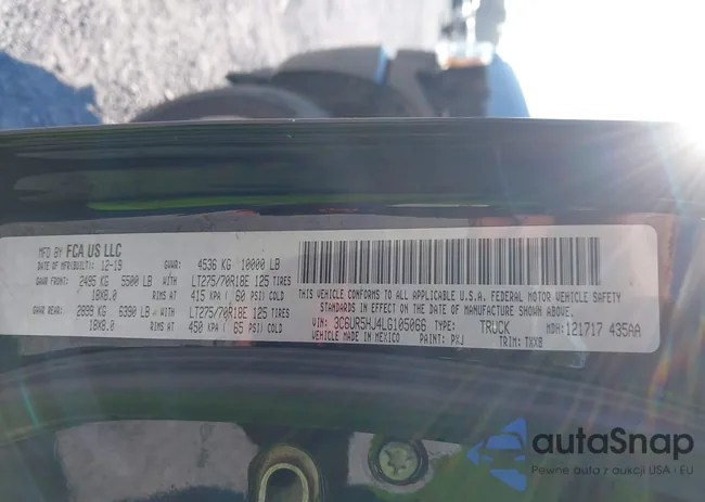 3C6UR5HJ4LG105066: 43203789