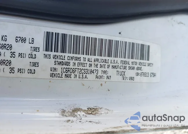 1C6RD6FT2CS310473: 43203881