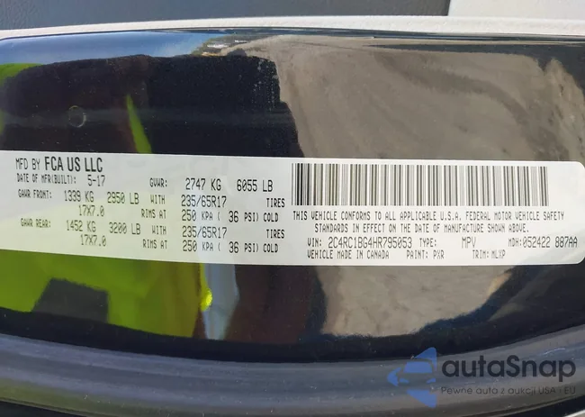 2C4RC1BG4HR795053: 43204990