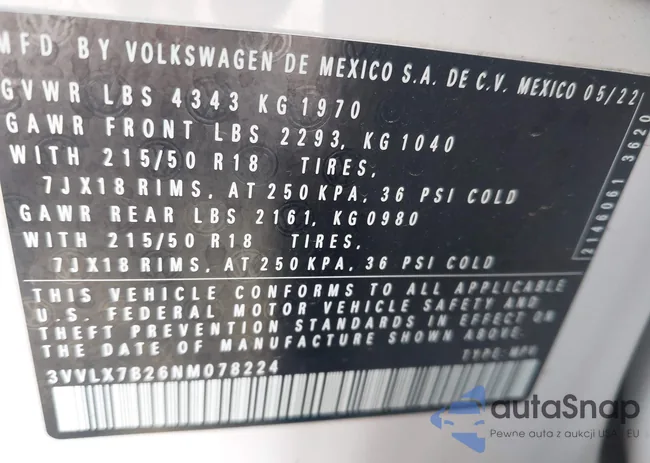 3VVLX7B26NM078224: 43205117