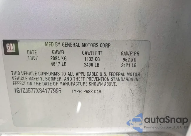 1G1ZJ577X84177995: 43205143