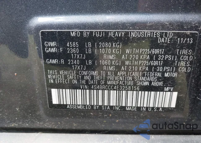 4S4BRCCC4E3258156: 43205155