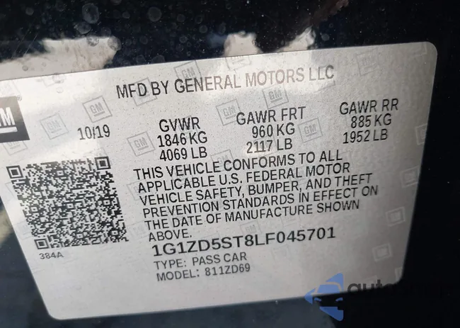 1G1ZD5ST8LF045701: 43205241