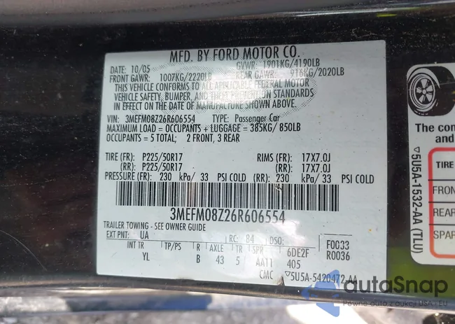 3MEFM08Z26R606554: 43205250