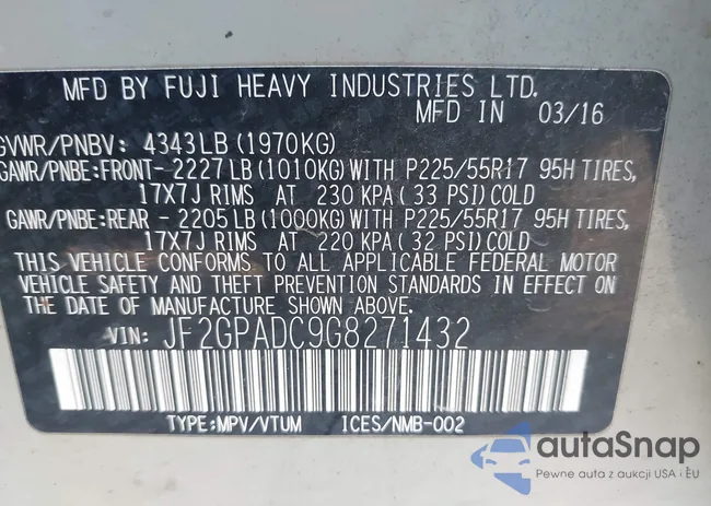 JF2GPADC9G8271432: 43205412