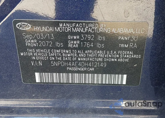 5NPDH4AE4DH412149: 43205422