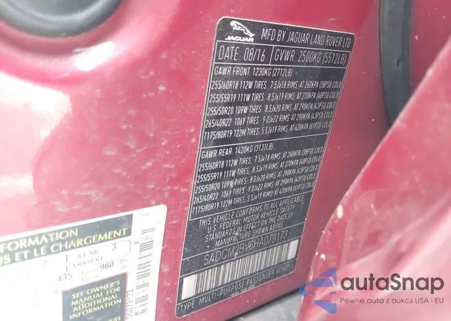 SADCM2BV6HA079173: 43205449