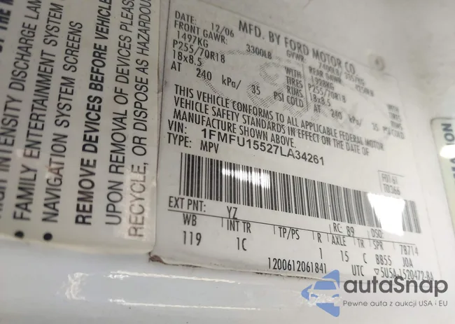 1FMFU15527LA34261: 43204652