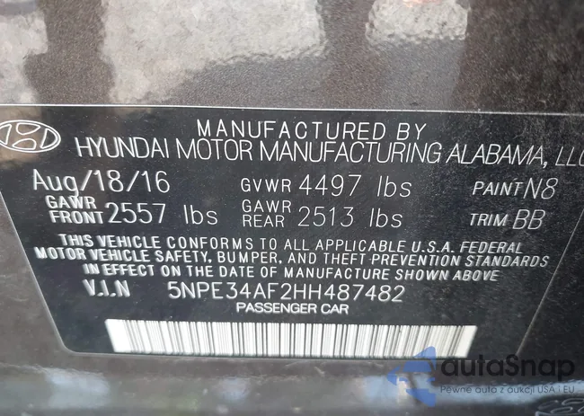 5NPE34AF2HH487482: 43205968