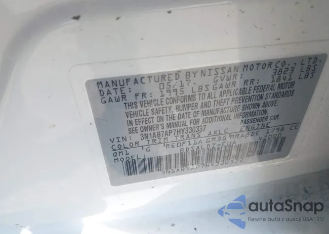 3N1AB7AP7HY330337: 43206025