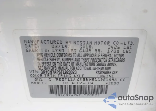 3N1CN7AP6FL920023: 43206044