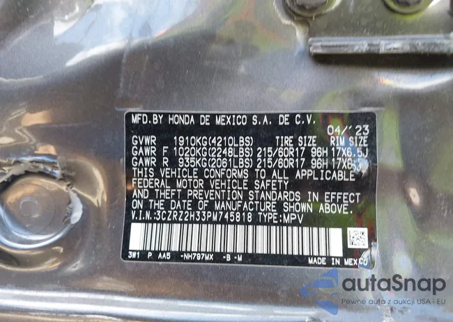 3CZRZ2H33PM745818: 43206045