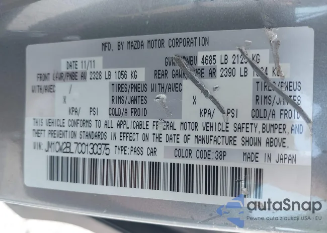 JM1CW2BL7C0130375: 43206083