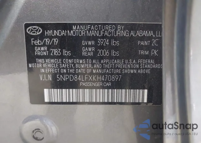 5NPD84LFXKH470897: 43206110