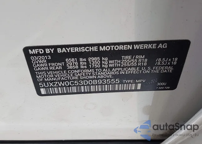 5UXZW0C53D0B93555: 43206240