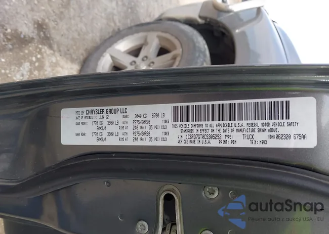 1C6RD7GT0CS305292: 43206416