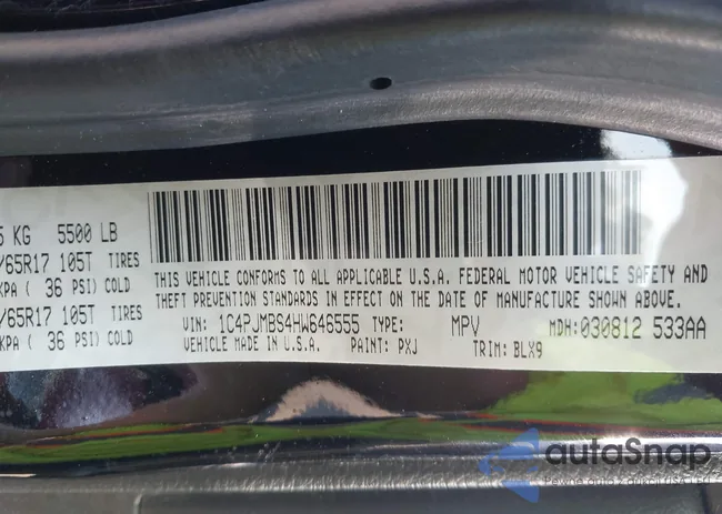 1C4PJMBS4HW646555: 43206443