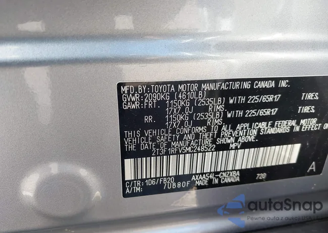 2T3F1RFV5MC248522: 43206447