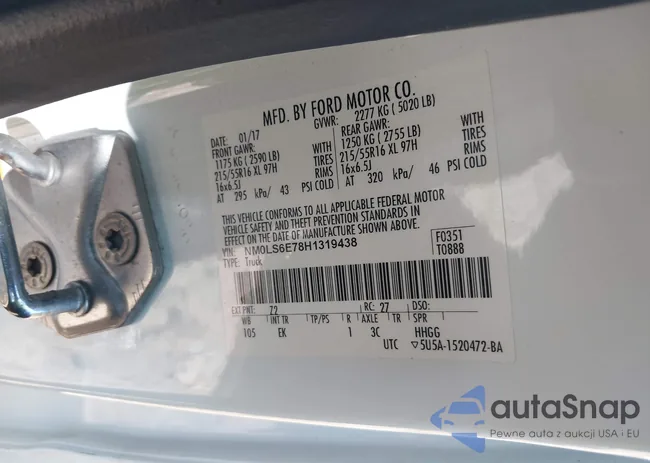 NM0LS6E78H1319438: 43205685