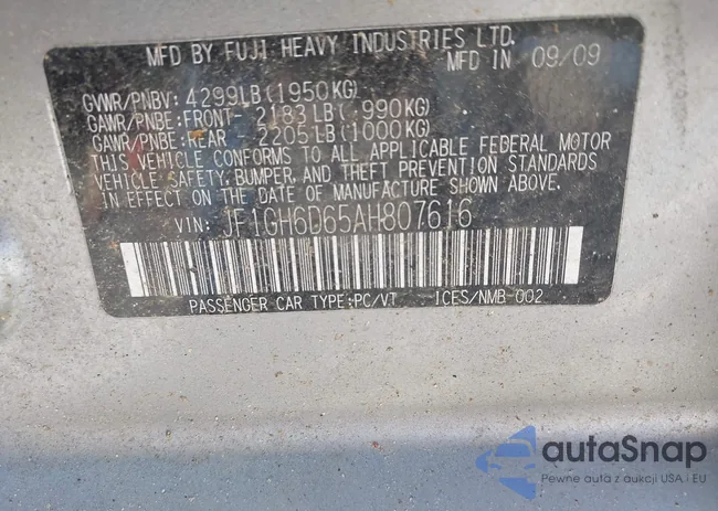 JF1GH6D65AH807616: 43205773