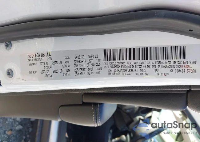 1C4PJMCS9FW635191: 43206949