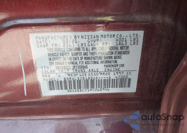 3N1AB8CV1MY268946: 43207172