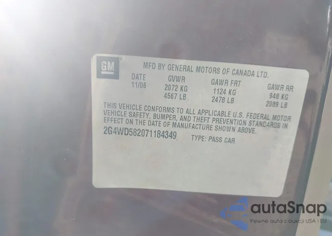 2G4WD582071184349: 43207284