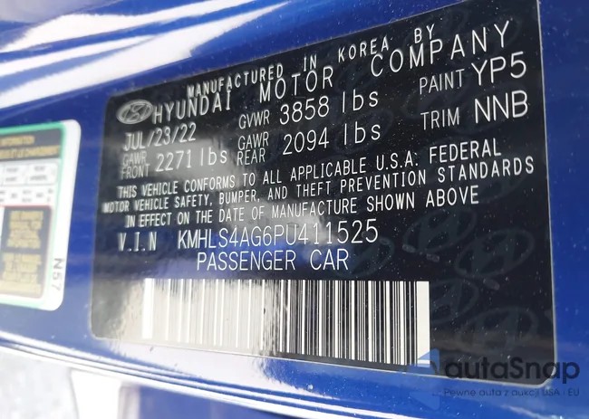 KMHLS4AG6PU411525: 43207451