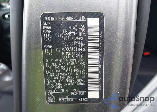 JN8AF5MV0BT016565: 43207489