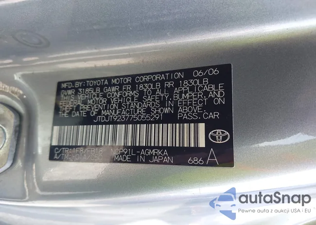 JTDJT923775055291: 43206653