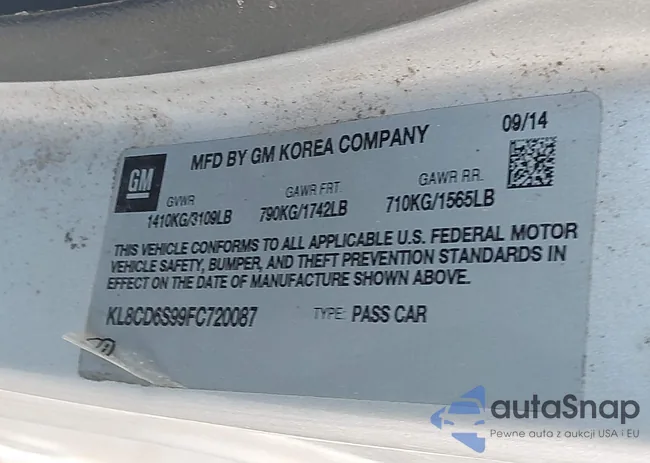 KL8CD6S99FC720087: 43206659