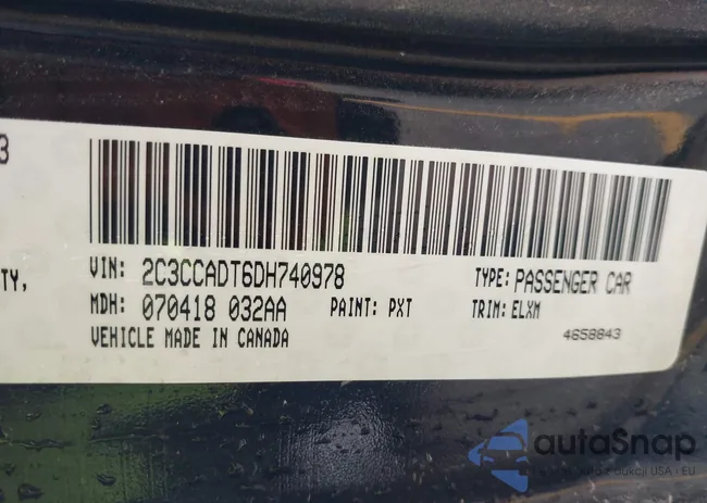 2C3CCADT6DH740978: 43206668