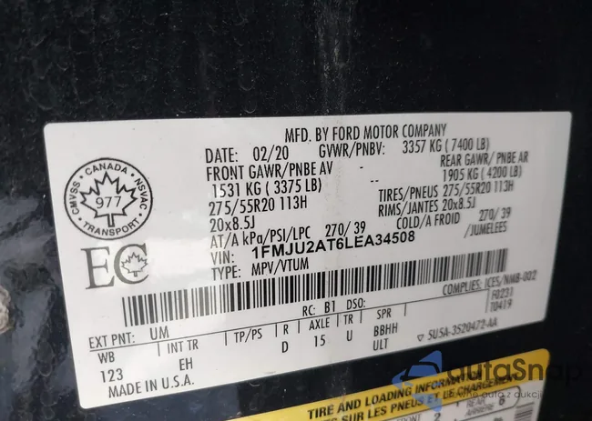 1FMJU2AT6LEA34508: 43206801