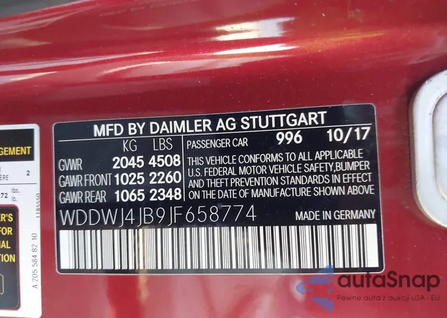 WDDWJ4JB9JF658774: 43208147