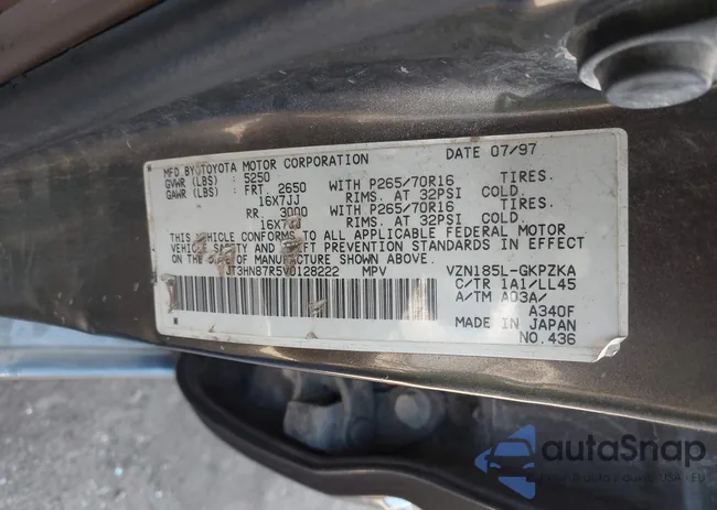 JT3HN87R5V0128222: 43208339