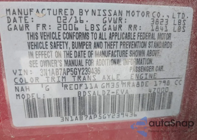 3N1AB7AP5GY239436: 43208440