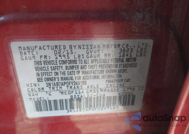 3N1AB7AP0FY249189: 43207621