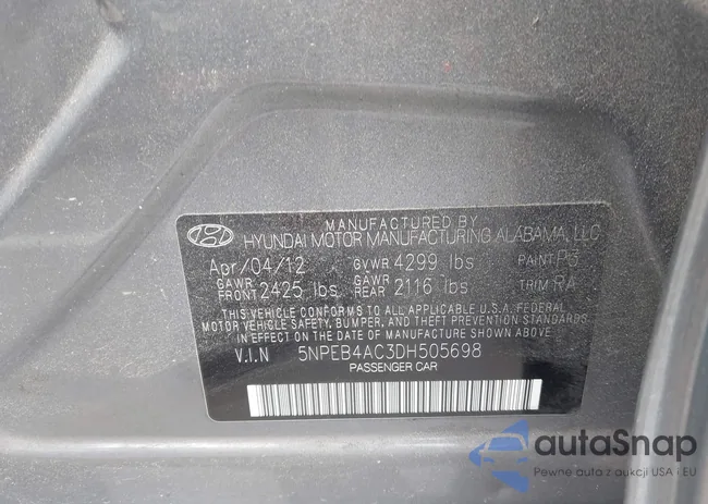 5NPEB4AC3DH505698: 43207848