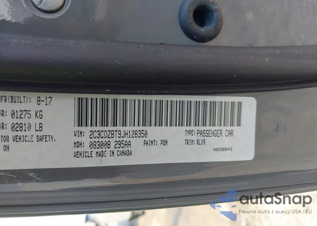 2C3CDZBT9JH128350: 43209044
