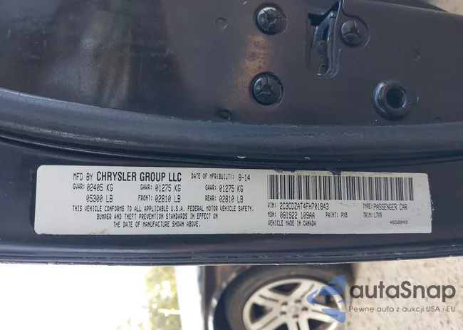 2C3CDZAT4FH701843: 43209249