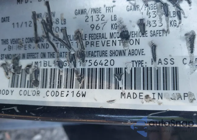 JM1BL1TGXD1756420: 43209414