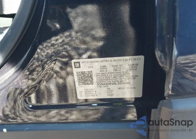 3GNAXHEV0LS578882: 43209436