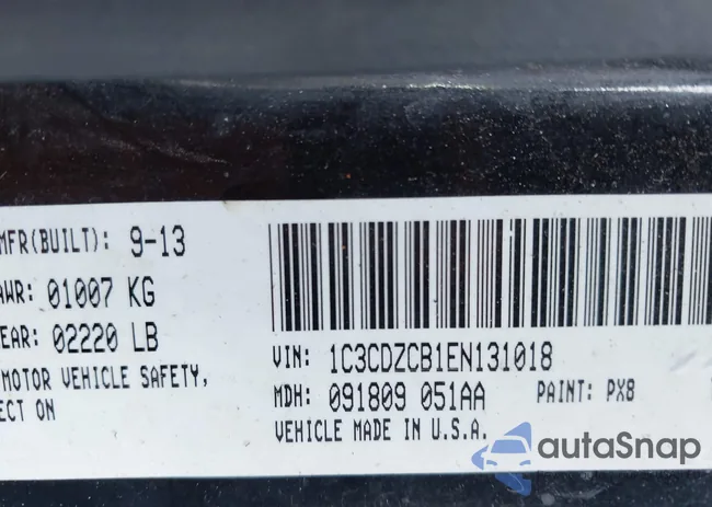 1C3CDZCB1EN131018: 43209484