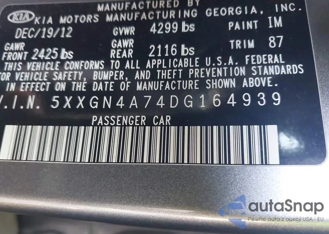 5XXGN4A74DG164939: 43208570