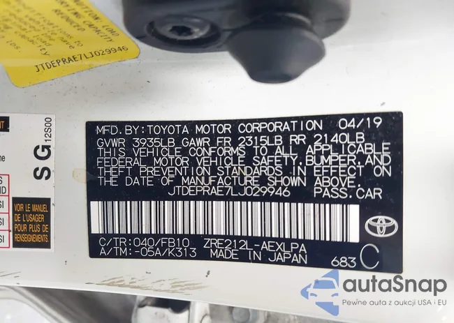 JTDEPRAE7LJ029946: 43208653