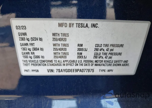 7SAYGDEE9PA077875: 43208660