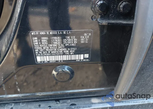 3CZRU6H11KG703157: 43208726